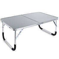 Складной стол для ноутбука Sivya, поднос для завтрака, портативный мини-стол для пикника (серебро)