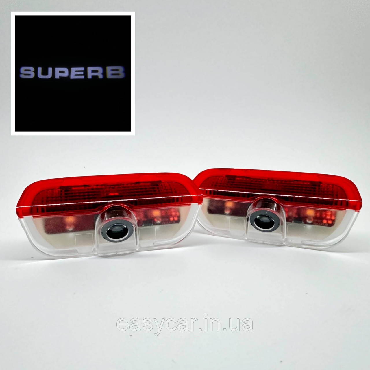 Логотип підсвітка дверей Шкода Lazer door logo light Skoda, фото 1