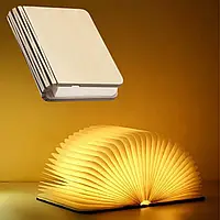 Ночник аккумуляторная книга Folding Book Lamp настольный светодиодный светильник