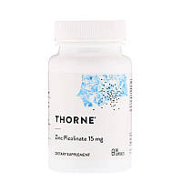 Пиколинат цинка, Thorne Research, Zinc Picolinate, 15 мг, 60 капсул (3918) SP, код: 1535416