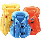 Дитячий надувний жилет для плавання, від 3 до 10 років, Помаранчевий / Рятувальний жилет для дітей / Надувна жилетка, фото 2