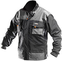 Куртка рабочая NEO, размер L (52), 267 г/м2, усиленная, световозвращающие элементы, крепкие карманы, серая