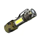 💚Ліхтарик ручний акумуляторний тактичний P511M-P50 zoom + microUSB (5 режимів), фото 2