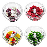 Універсальний подрібнювач (чоппер) електричний для м'яса, овочів та фруктів 500 Вт Concept, фото 10