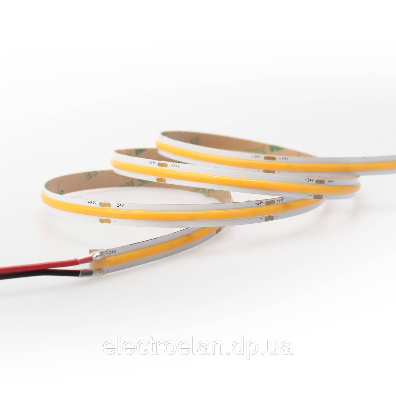 Світлодіодна стрічка Ustrip LED480-COB-W30-24V-10W-8mm білий теплий