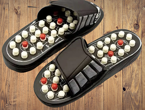 Масажні капці Massage Slipper, Рефлекторне Масажне взуття для стоп. Акупунктурний масаж