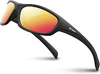 Поляризованные спортивные солнцезащитные очки RIVBOS, Black lins