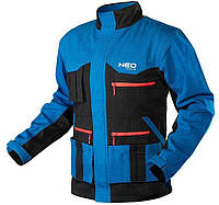 Куртка рабочая NEO HD+, размер XXL (56), 275 г/м2, 100% хлопок, высокий воротник, регулировка манжет,