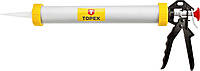 Пистолет для герметика Neo Tools, 600мл, корпус алюминиево-стальной, рабочая часть 380мм, вращающаяся ручка