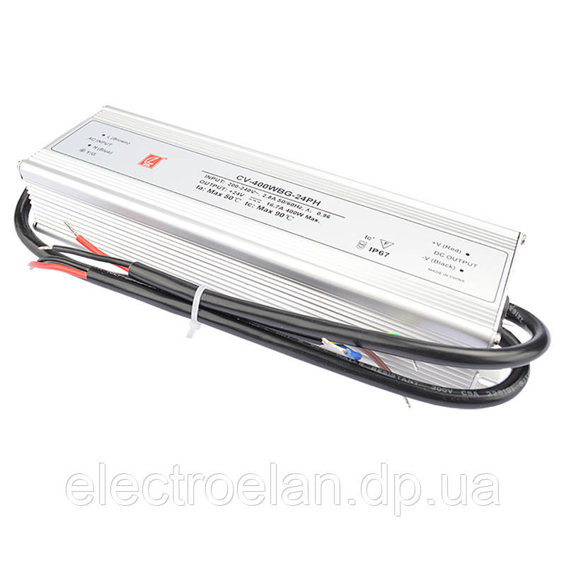 Upower UCV-400W-WBG-PH-24V - Потужний герметичний блок живлення IP67 24V 400W