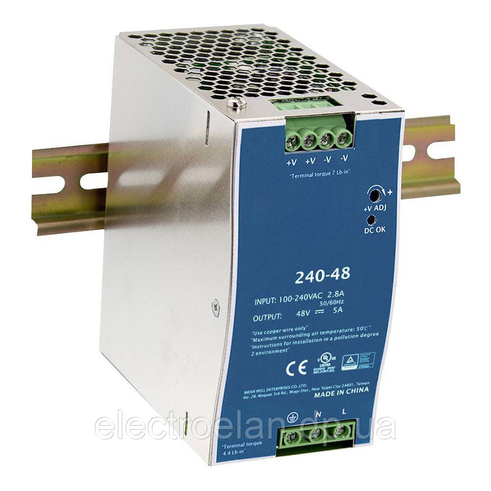 Upower UCMR-240W-24V Блок живлення 24 вольта 10 ампер