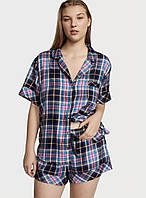 Пижама Flannel Short Pajama Set Pink Victoria's Secret