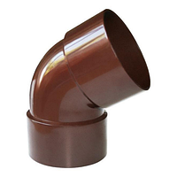 Колено водосточной трубы Profil 130 х 100 мм коричневое