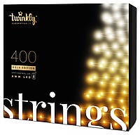 Twinkly Smart LED Гірлянда Twinkly Strings AWW 400, Gen II, IP44, довжина 32м, кабель чорний Hutko Хапай Це