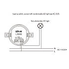 Usmart Sensor Microwave UEH-M (RF + Dim + 220V + 0/1-10V) Мікрохвильовий датчик руху для освітлення, фото 5