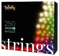 Twinkly Smart LED Гирлянда Twinkly Strings RGBW 250, Gen II, IP44, длина 20м, кабель черный Hutko Хватай Это