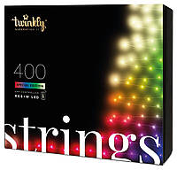 Twinkly Smart LED Гирлянда Twinkly Strings RGBW 400, Gen II, IP44, длина 32м, кабель черный Hutko Хватай Это