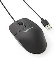 3-кнопочная проводная компьютерная USB-мышь Amazon Basics