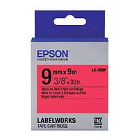 Картридж с лентой Epson LK3RBP принтеров LW-300/400/400VP/700 Pastel Blk/Red 9mm/9m