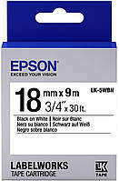 Картридж с лентой Epson LK5WBN принтеров LW-400/400VP/700 Std Blk/Wht 18mm/9m