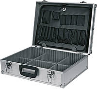 Кейс для инструмента TOPEX, алюминиевый, 6 регулируемых перегородок, 45х15х32 см