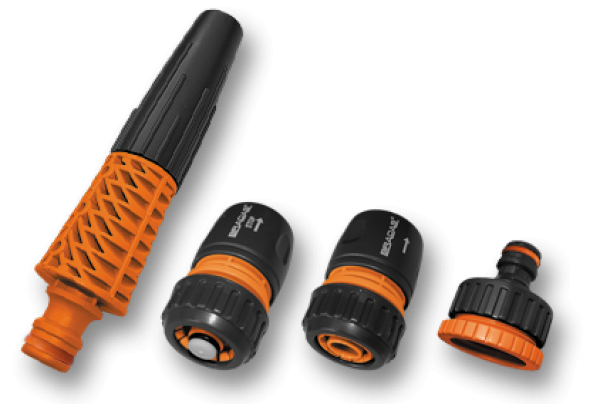 Комплект з 4 елементів на шланг 1/2", BLACK LINE, ECO-PWB5500-12, фото 1