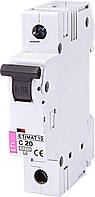 Автоматический выключатель ETI, ETIMAT 10 1p C 20А (10 kA)