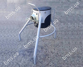 Гаситель 50 мм, штуцер підкова ORIGINAL, чорна бочка, тринога без гумових ніжок