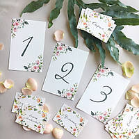 Печать номерков на свадьбу, свадебные номерки