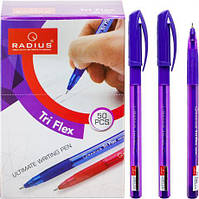 Від 50 шт. Ручка "TriFlex PL" RADIUS 50 штук, фіолетова купити дешево в інтернет-магазині