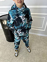 Дитячій костюм комбінований на флісі Турція | 29-008