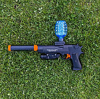 Игрушечный пистолет DesertEagle стреляющий шариками орбиз,Гель бластер на аккумуляторе+20000 орбизов в ПОДАРОК