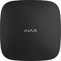Інтелектуальна централь Ajax Hub Plus, gsm, ethernet, wi-fi, jeweller, бездротова, чорний