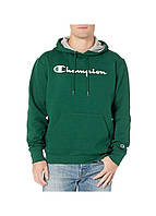 Толстовка чоловіча Champion Powerblend Fleece Pullover Hoodie 3 S Green (HBGF89H-3-S)