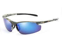 Мужские поляризованные солнцезащитные очки, CAMO/Blue. Очки с поляризационными линзами.