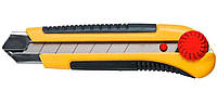 Нож TOPEX, сегментированное лезвие 25мм, корпус двухкомпонентный, 180мм