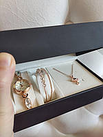 Наручные женские часы Disu с кулоном и браслетом MARCELLA. Подарочный набор для женщин