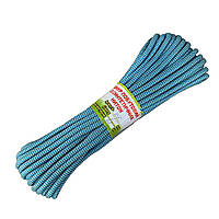 Шнур плетенный для белья синий 6 мм 20 метров