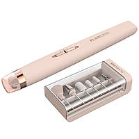 Домашний портативный фрезер ручка для маникюра и педикюра Flawless Salon Nails с набором фрез Пудра