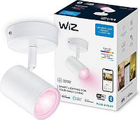 Светильник точечный накладной умный WiZ IMAGEO Spots, 1х5W 2200-6500K RGB белый