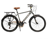 Городской алюминиевый велосипед Cross Sonata 26" рама 19" Серый
