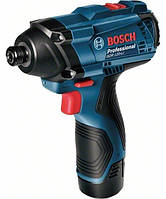 Гайковерт ударный Bosch GDR 120-LI, 12V, 1300/2600об/мин, 100Нм, М4-М12, 1.1кг, без АКБ и ЗП