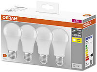 Набор ламп 4шт OSRAM LED E27 10Вт 2700К 1055Лм A60