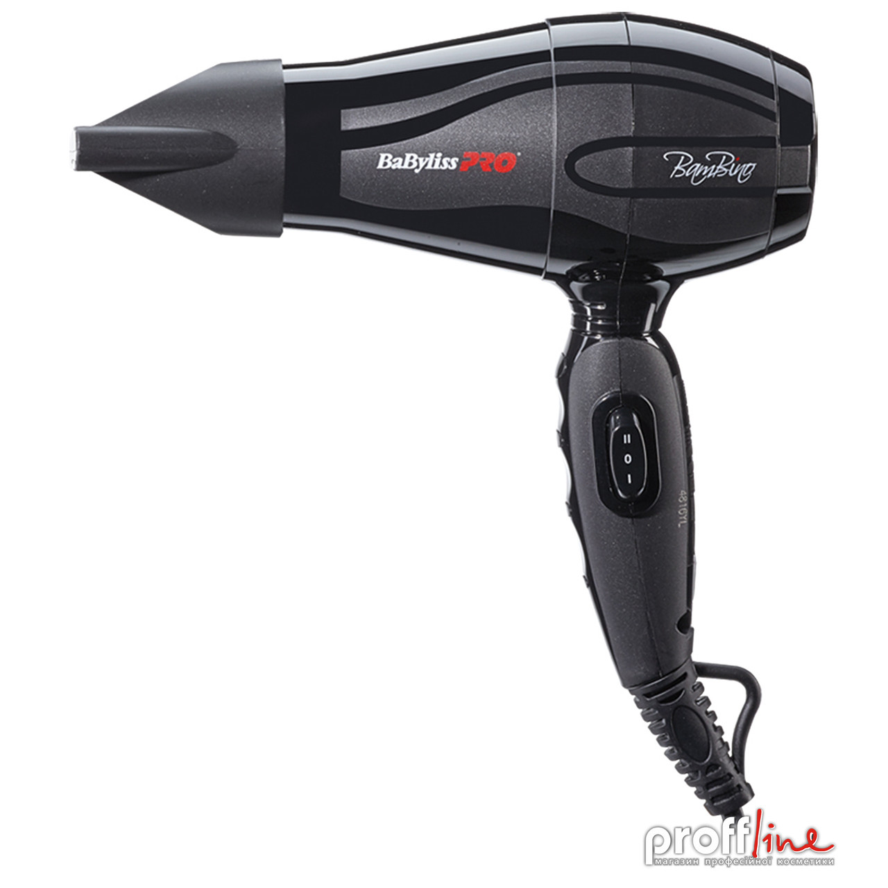 Дорожній фен для волосся BaByliss PRO BAB5510E Bambino 1200 Вт чорний