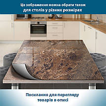 Покрытие для подоконника, мягкое стекло с фотопечатью на скотче Мармур 35 х 100 см, фото 4