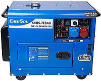 Генератор дизельный EnerSol, 230В/380В (1/3 фазы), 6/6.5кВт, электростартер, AVR, 156кг.