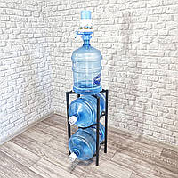 Подставка (стойка) для 3-х бутылей воды "Атланта", в.= 700 мм Loft Черный