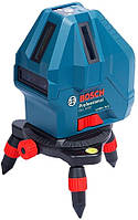 Нивелир лазерный BOSCH GLL 5-50X, до 50м, ±0.2мм/м, 3 луча, сумка, переходник к штативу