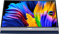 Монітор портативний Asus 15.6" ZenScreen MQ16AH mHDMI, 2xUSB-C, OLED, 1ms, DCI-P3 100%, HDR10, Cover