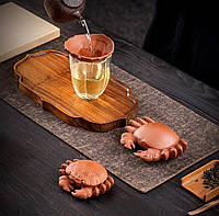 Набор для чайной церемонии: чайная фигурка «Крабик» с ситом + чахай